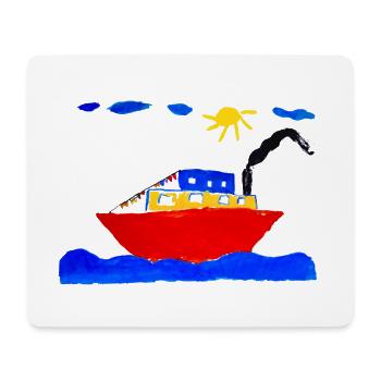 Défroisseur des Fêtes - Tapis de souris (format paysage) - blanc - Devant