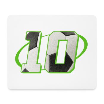 10 Anniversaire Football 10 ans Joueur de football - Tapis de souris (format paysage) - blanc - Devant