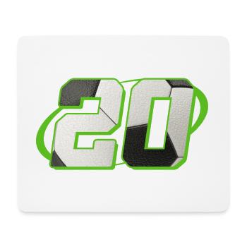 20 Anniversaire Football 20 ans Joueur de football - Tapis de souris (format paysage) - blanc - Devant