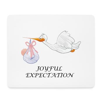 Pregnancy Pregnant Baby Birth Stork - Mouse Pad (horizontal) - white - Front