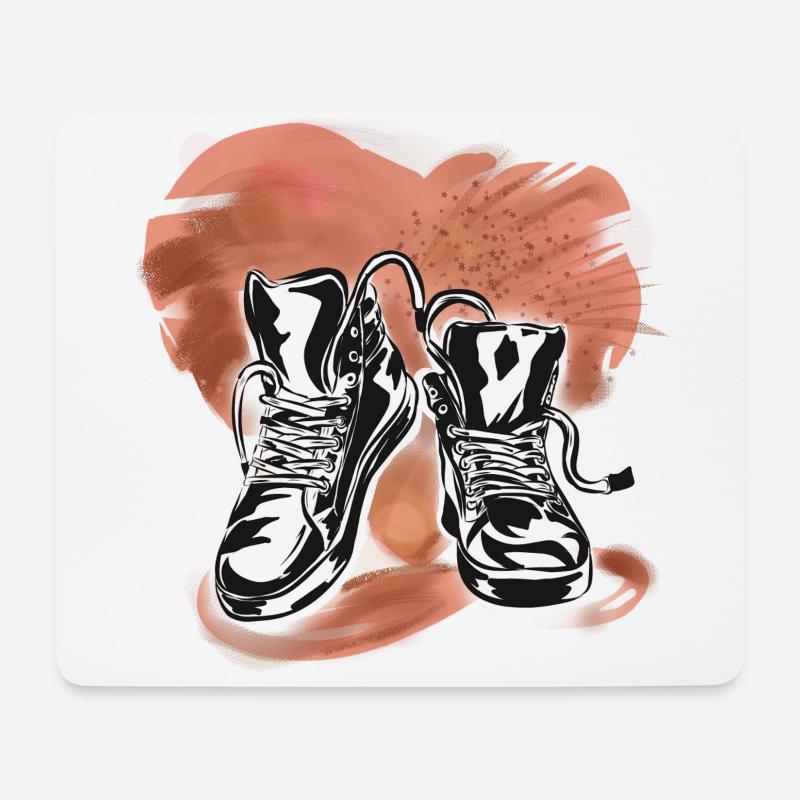 I love Sneakers - Mousepad (Querformat) - Weiß