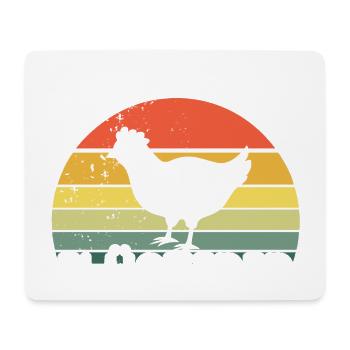 Hühner Flüsterer - Mousepad (Querformat) - Weiß - Vorne