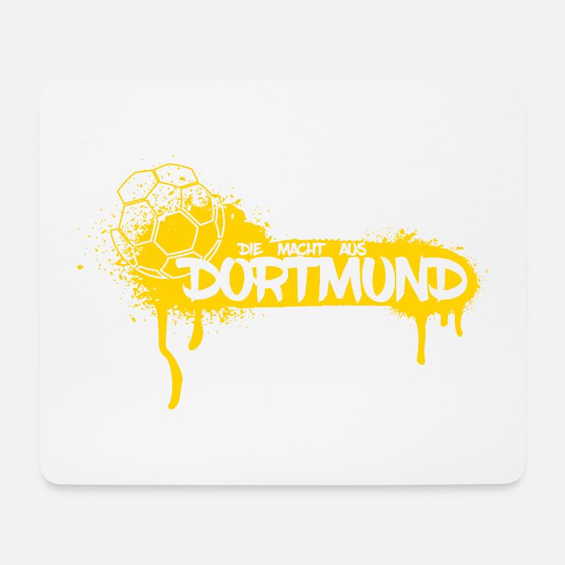 Dortmund Ruhrpott Ball - Mouse Pad (horizontal) - white