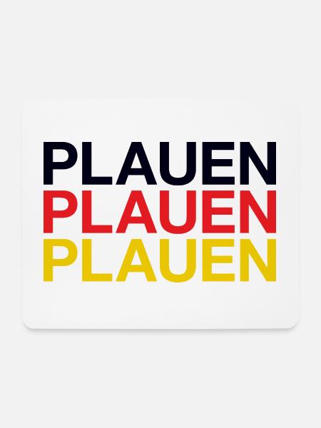PLAUEN - Mousepad (Querformat) - Weiß