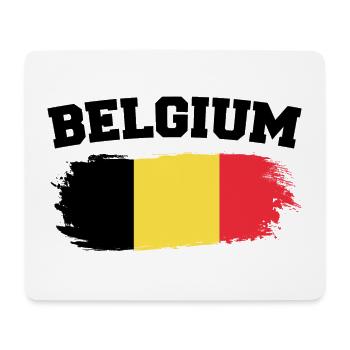 Vintage Drapeau Belgique Rétro Belge - Tapis de souris (format paysage) - blanc - Devant