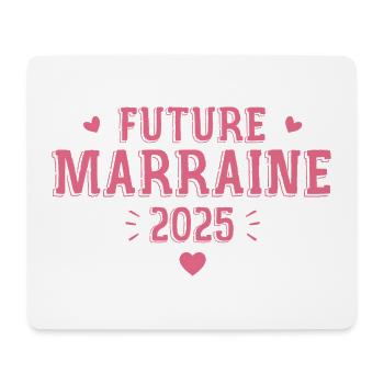 Future Marraine 2025 Cadeau Future Marraine - Tapis de souris (format paysage) - blanc - Devant
