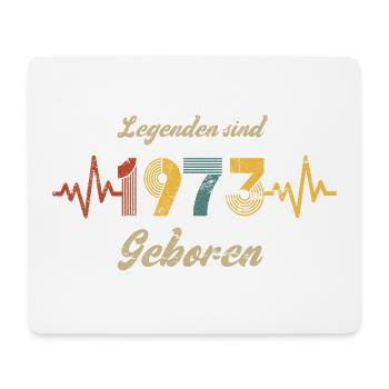 Vintage Retro Baujahr 1973 Geburtstag Spruch - Mousepad (Querformat) - Weiß - Vorne
