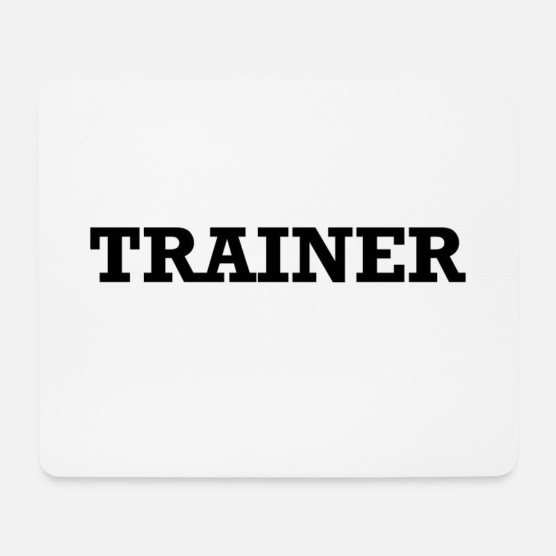Coach Coach Coach Trainer Trainer Trainer - Mousepad (Querformat) - Weiß
