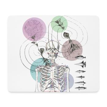 skeleto - Mouse Pad (horizontal) - white - Front