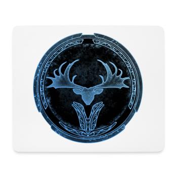 Megaloceros Deer Celtic - Mouse Pad (horizontal) - white - Front