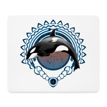 Orque orque - Tapis de souris (format paysage) - blanc - Devant