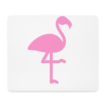 FLAMANT ROSE idée cadeau humour - Tapis de souris (format paysage) - blanc - Devant