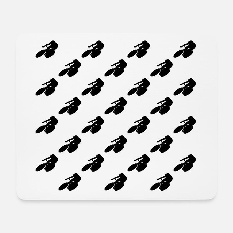 Rennrad - Mousepad (Querformat) - Weiß