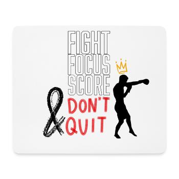 Fight Focus Score - Mousepad (Querformat) - Weiß - Vorne