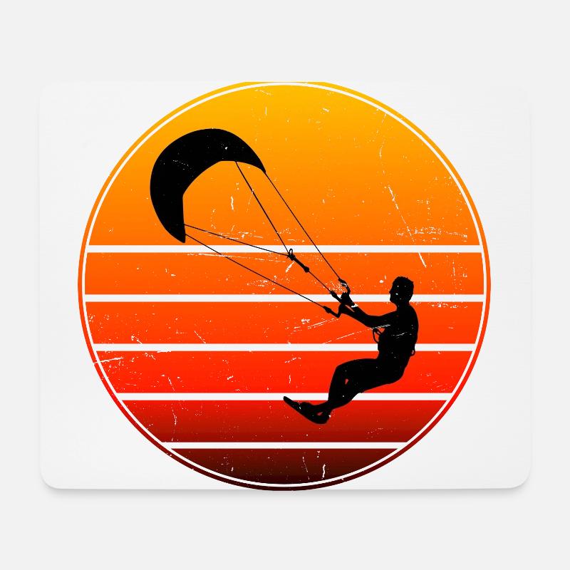 Kitesurfen Kitesurfing Kitesurf Kitesurfer - Mousepad (Querformat) - Weiß