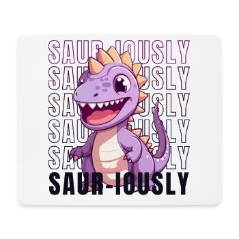 Dinosaures - SAURIOUSLY - Tapis de souris (format paysage) - blanc - Devant