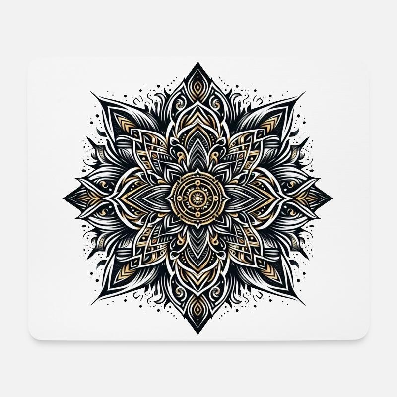 Mandala Harmony move - Mousepad (Querformat) - Weiß