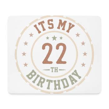 C'est Mon 22e Anniversaire Cadeau 22 Ans - Tapis de souris (format paysage) - blanc - Devant
