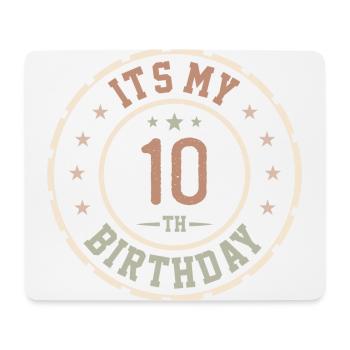 Es ist mein 10-jähriges Jubiläumsgeschenk zum 10-jährigen Jubiläum - Mousepad (Querformat) - Weiß - Vorne