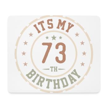 Es ist mein 73. Geburtstagsgeschenk 73 Jahre - Mousepad (Querformat) - Weiß - Vorne