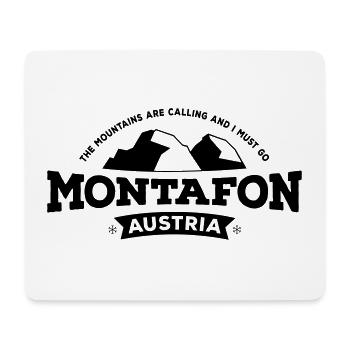 Montafon black - Mouse Pad (horizontal) - white - Front