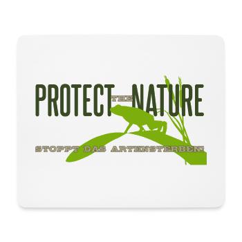 Naturschutz Artenschutz Frösche Frosch Umwelt quer - Mousepad (Querformat) - Weiß - Vorne