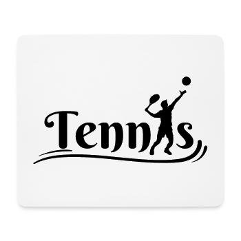 tennis, jouer au tennis, club de tennis - Tapis de souris (format paysage) - blanc - Devant
