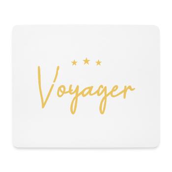 Ne cesse jamais de voyager - Tapis de souris (format paysage) - blanc - Devant