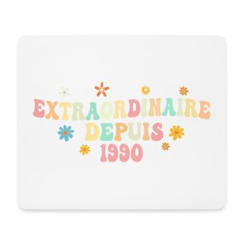 Extraordinaire Depuis 1990 Cadeau Femme Filles - Tapis de souris (format paysage) - blanc - Devant
