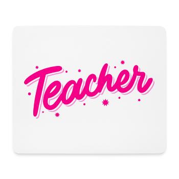 Lehrer Retro Niedliches Lehrerdesign - Mousepad (Querformat) - Weiß - Vorne