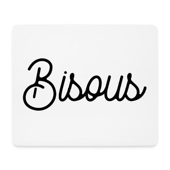 Küsse - Mousepad (Querformat) - Weiß - Vorne