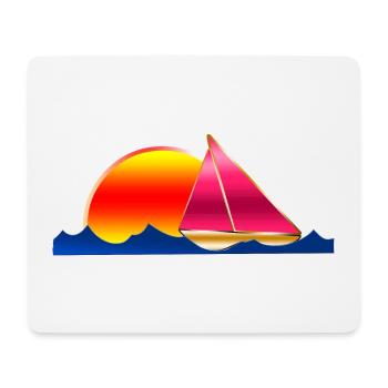 Sailing Yacht Sea Sun - Tapis de souris (format paysage) - blanc - Devant