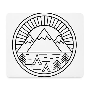 camping - Mouse Pad (horizontal) - white - Front