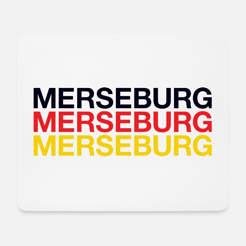 MERSEBURG - Mousepad (Querformat) - Weiß