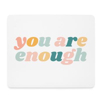 Du bist genug - Christian - Mousepad (Querformat) - Weiß - Vorne