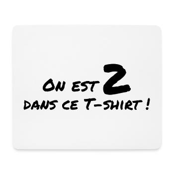 On est 2 - Tapis de souris (format paysage) - blanc - Devant