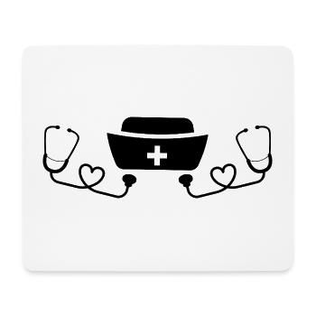 nurse - infirmier - Tapis de souris (format paysage) - blanc - Devant