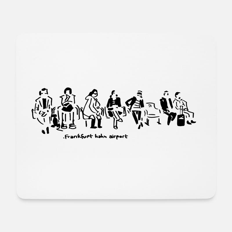 Frankfurt Hahn Airport - Mousepad (Querformat) - Weiß