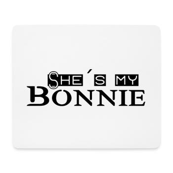 Partnerlook Bonnie & Clyde (part1) Geschenk Paar - Mousepad (Querformat) - Weiß - Vorne