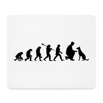 Evolution Funny Belgian Malinois Shepherd Dog - Mouse Pad (horizontal) - white - Front