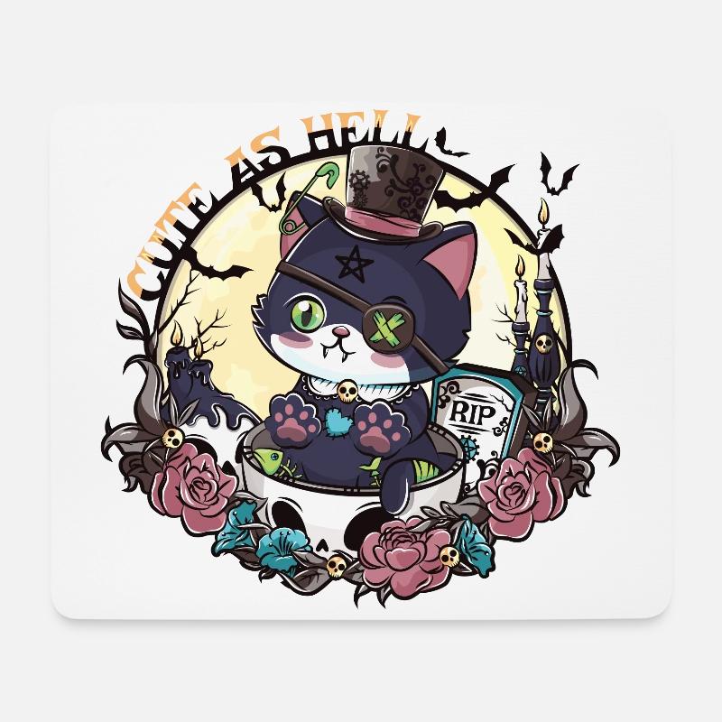 Das Erwachen von Catleman Jack - Mousepad (Querformat) - Weiß