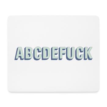 Alphabet 3D Kontrast - Mousepad (Querformat) - Weiß - Vorne