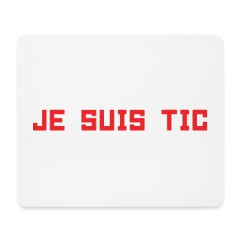 Je Suis TIC | TAC TIC Duo Drôle Cadeau - Tapis de souris (format paysage) - blanc - Devant