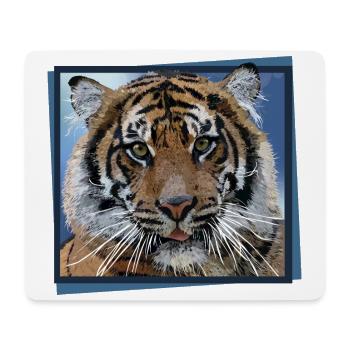 Tiger - Mouse Pad (horizontal) - white - Front