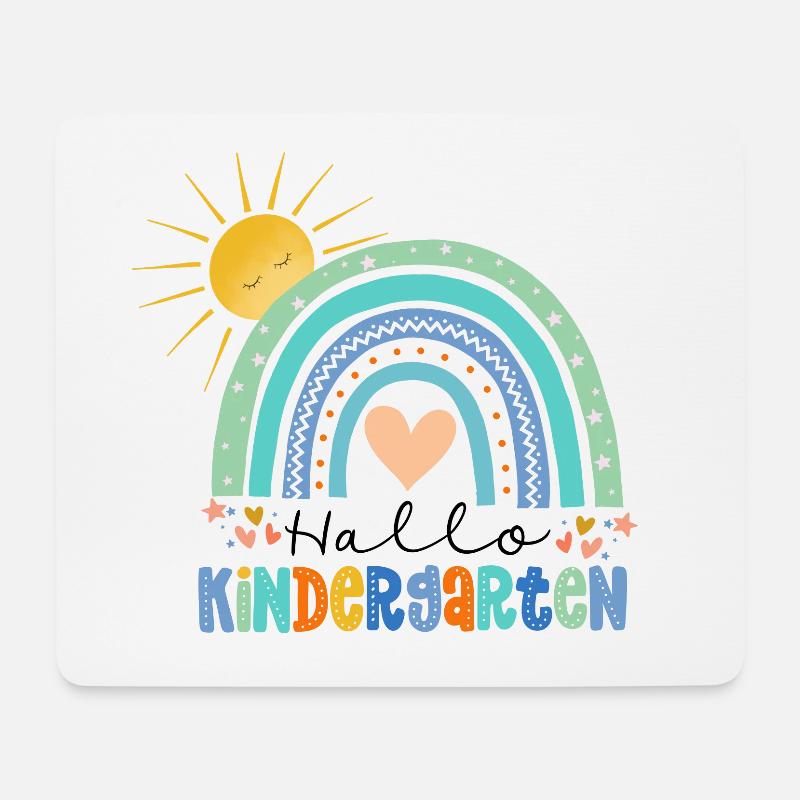 Kindergarten - Mousepad (Querformat) - Weiß