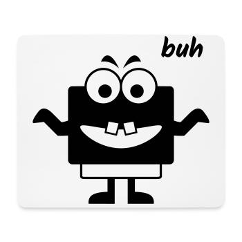 Kleines Monster macht Buh - Mousepad (Querformat) - Weiß - Vorne