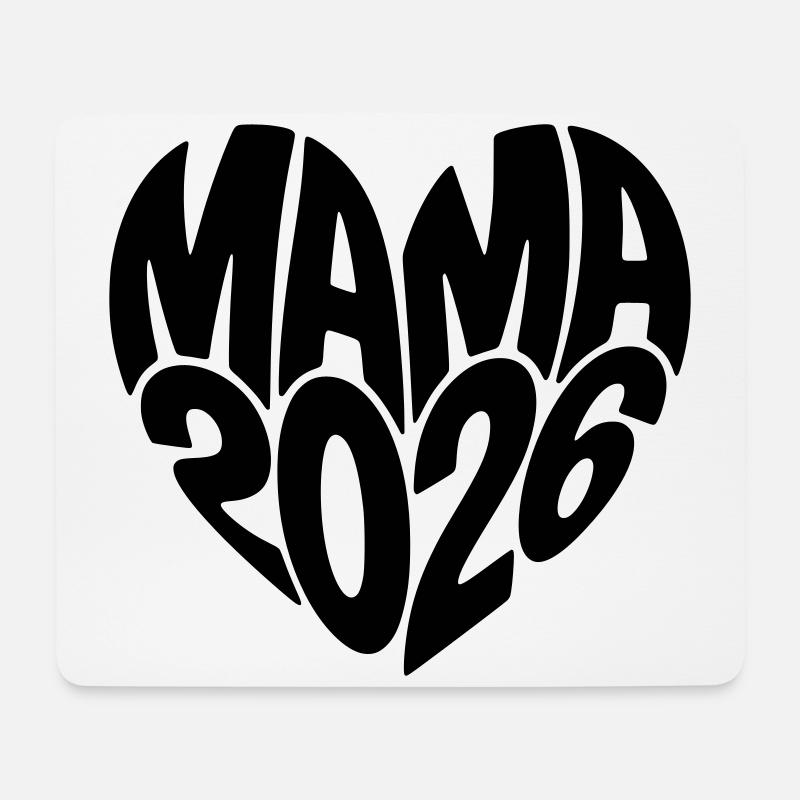 Mama 2026 - Mousepad (Querformat) - Weiß