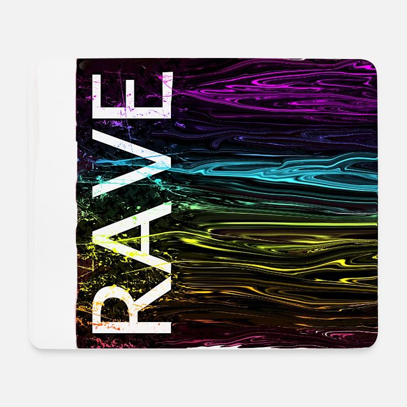Rave Festival Club EDM House Techno Hardstyle Psy - Mousepad (Querformat) - Weiß