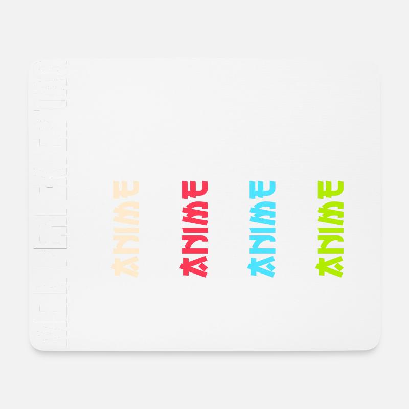 Anime Merch Kawaii Manga Damen Herren Kinder - Mousepad (Querformat) - Weiß