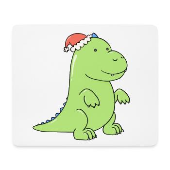 a little dinosaur is in love - Mouse Pad (horizontal) - white - Front